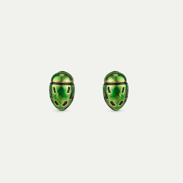 PENDIENTES ESCARABAJO VERDE
