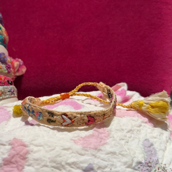 PULSERA SEDA BORDADA