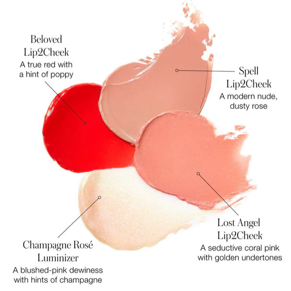 Paleta 3 tonos mejillas y labios 1 iluminador - Lip2Cheek Glow Quad Mini