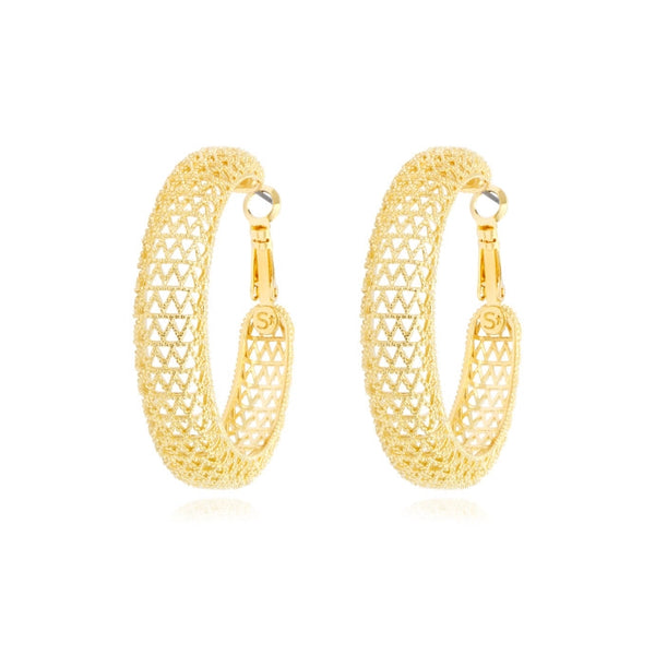 PENDIENTES ARO BETTY GRANDES DORADOS