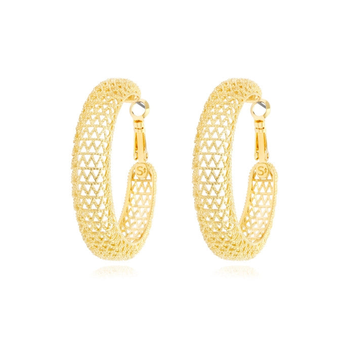 PENDIENTES ARO BETTY GRANDES DORADOS
