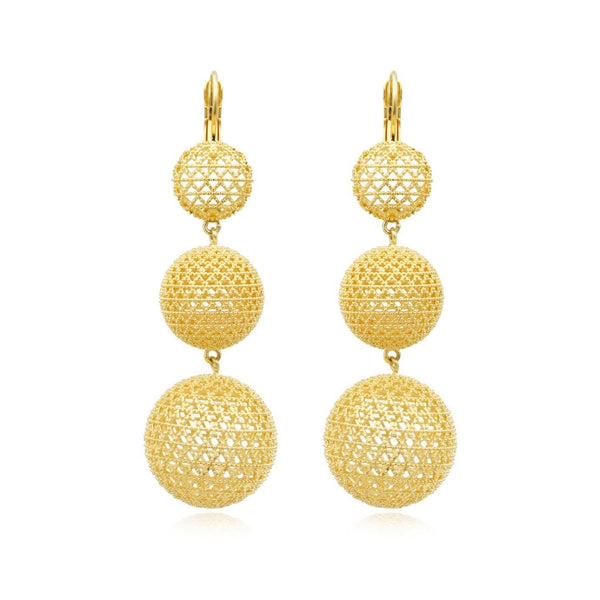 PENDIENTES LARGOS BETTY DORADOS