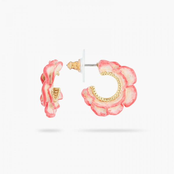PENDIENTES ARO PÉTALOS DE ROSA DE ESCARAMUJO