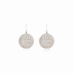 PENDIENTES BOLA BETTY PLATEADOS
