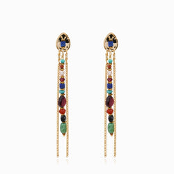 PENDIENTES LARGOS DAKOTA MULTICOLOR