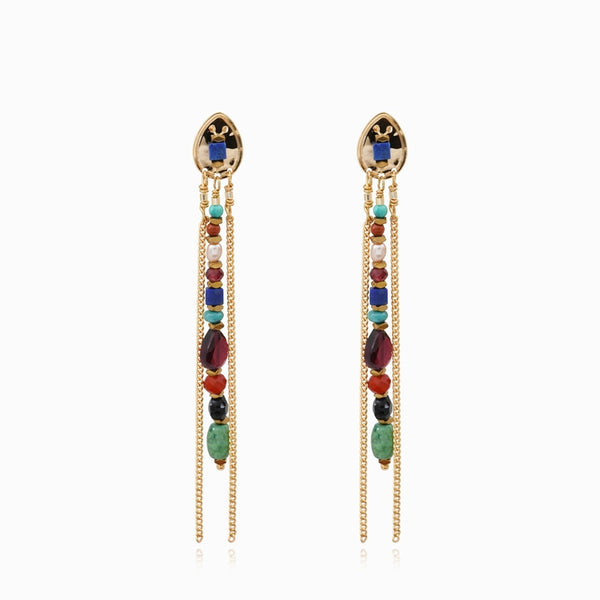 PENDIENTES LARGOS DAKOTA MULTICOLOR