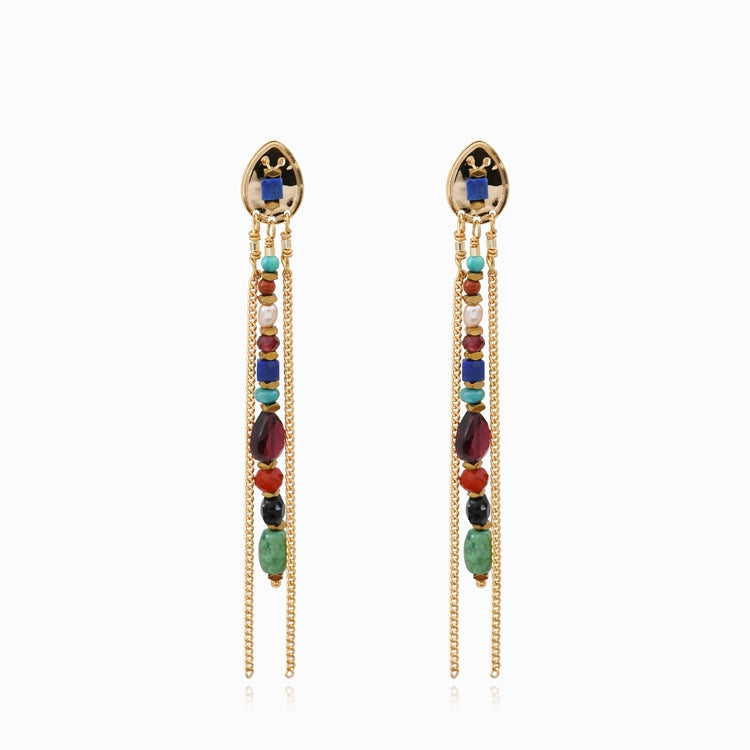 PENDIENTES LARGOS DAKOTA MULTICOLOR