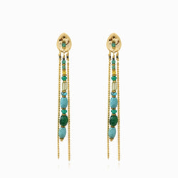 PENDIENTES LARGOS DAKOTA TURQUESA