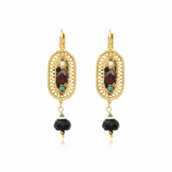 PENDIENTES PERSANE OVALADO MULTICOLOR