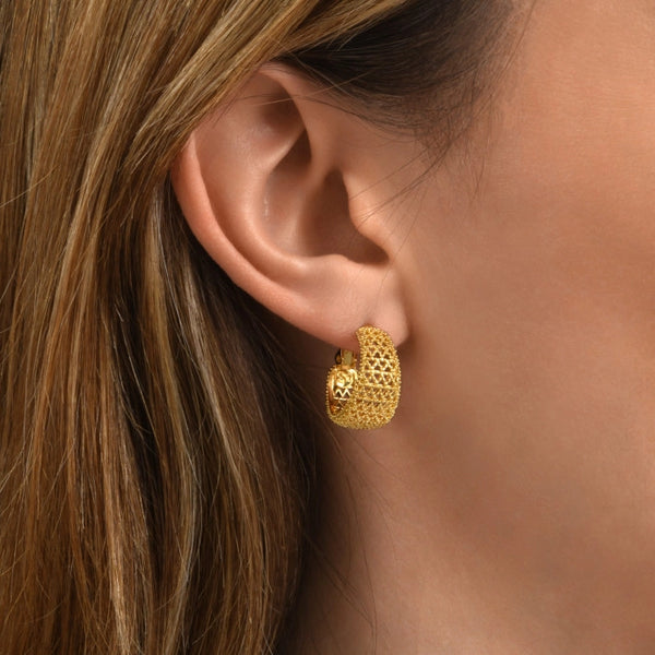 PENDIENTES ARO BETTY PEQUEÑOS DORADOS