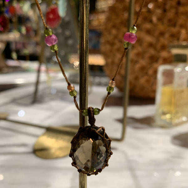 Tibetano Largo - Smoky Quartz