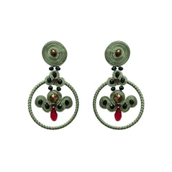 PENDIENTES "MACARONS PISTACHE"