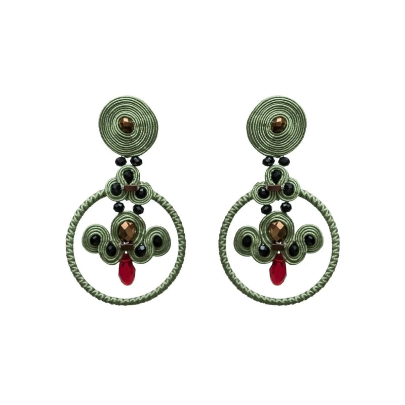 PENDIENTES "MACARONS PISTACHE"