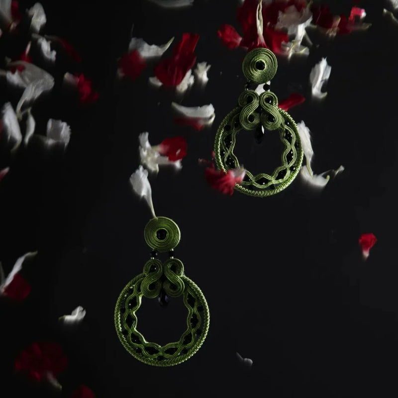PENDIENTES "LAUREL & AZABACHE"