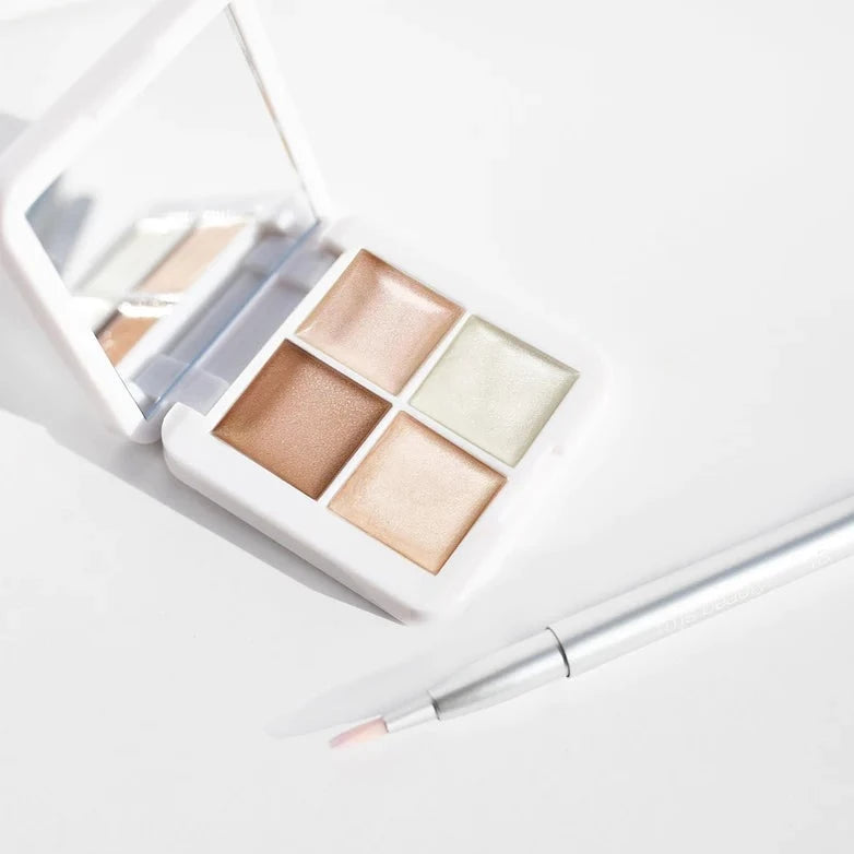 Paleta 3 Iluminadores y Bronceador Buriti- Living Luminizer Glow Quad Mini
