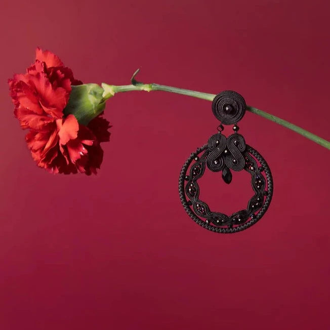 PENDIENTES "NEGRO & AZABACHE"
